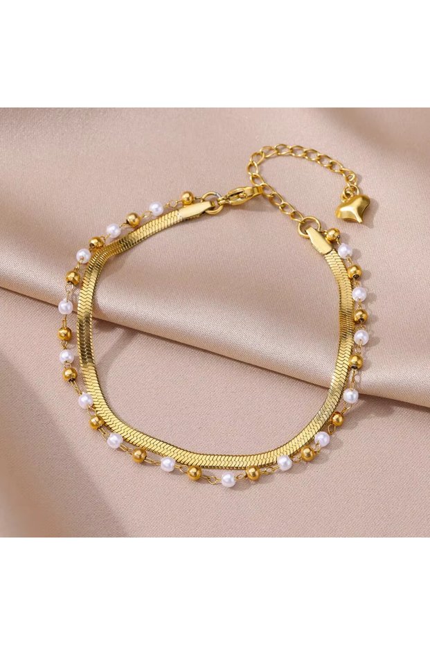 HJ362G 316L Stainless Steel Anklets For Women Gold Color Geometric Anklet Luxury Wedding Aesthetic S