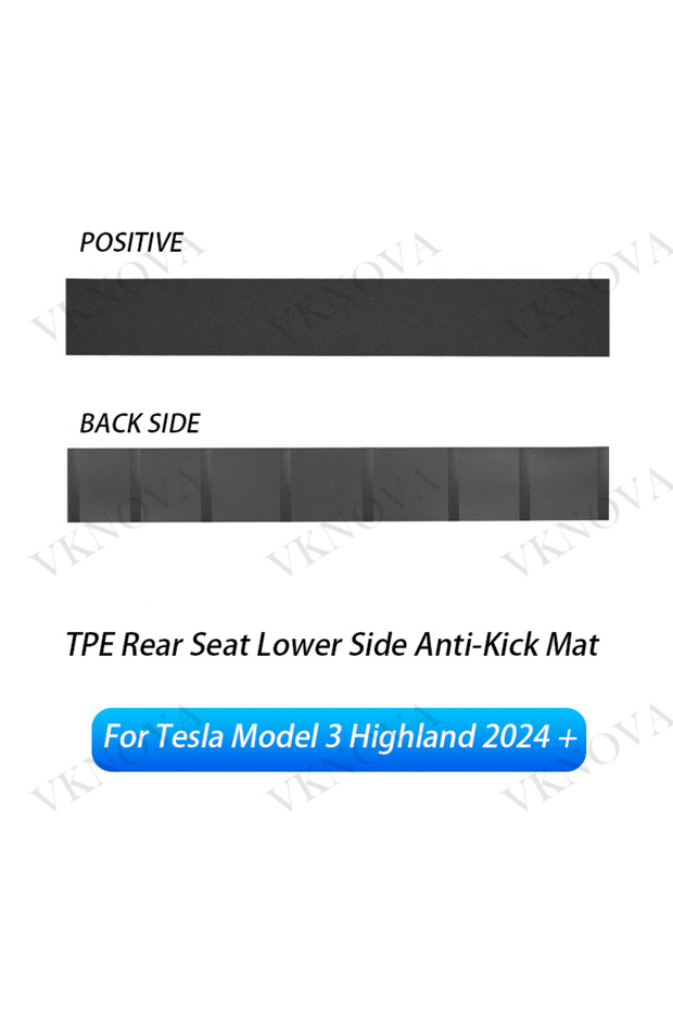 M3 Highland TPE Rear Seat Lower Protective Mat For Tesla Model Y Juniper Model 3 Highland TPE Under
