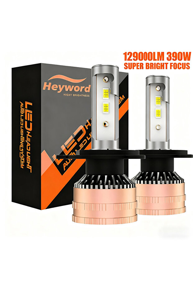 H4 Heyword 2pcs H1 H3 H4 H7 LED H8 H11 9005 HB3 9006 HB4 9012 Hir2 Led Headlight Bulb Light Automob