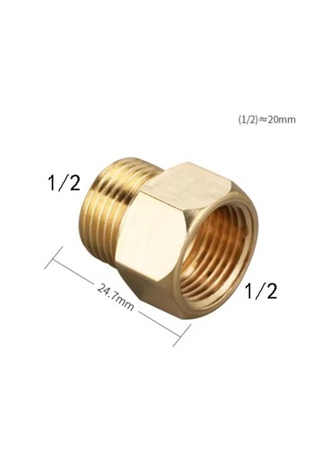 M4 To F4 1/8" 1/4" 3/8" 1/2" Male to Female Thread Brass Pipe Connectors Brass Coupler Adapter Threa