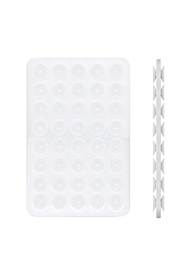 Transparent-1PC Double Sided Silicone Suction Cup For Mobile Phone Adhesive Silicone Sucker Pad Det