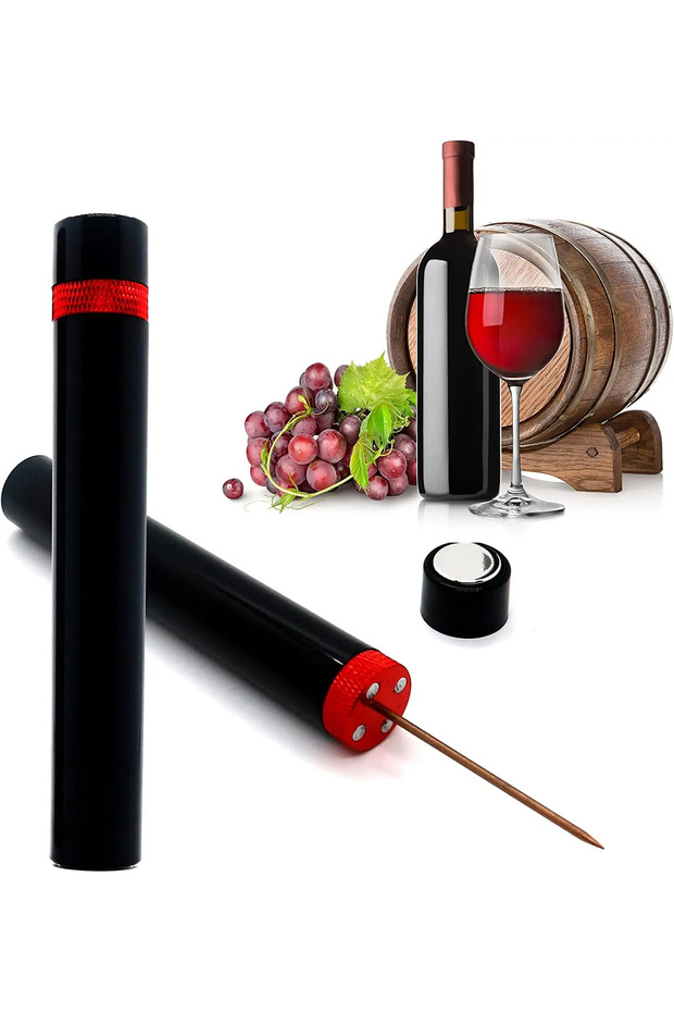 Red Red Wine Bottle Opener Air Pressure Pump The Grape Wine Bottle Opener Portable Stainless Steel P