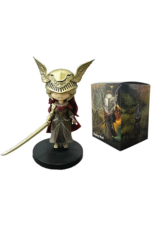 Bandai B-with box Anime Q Mini Game Character Wolf War Ghost Mei Linna Mini Doll PVC Model Collectio