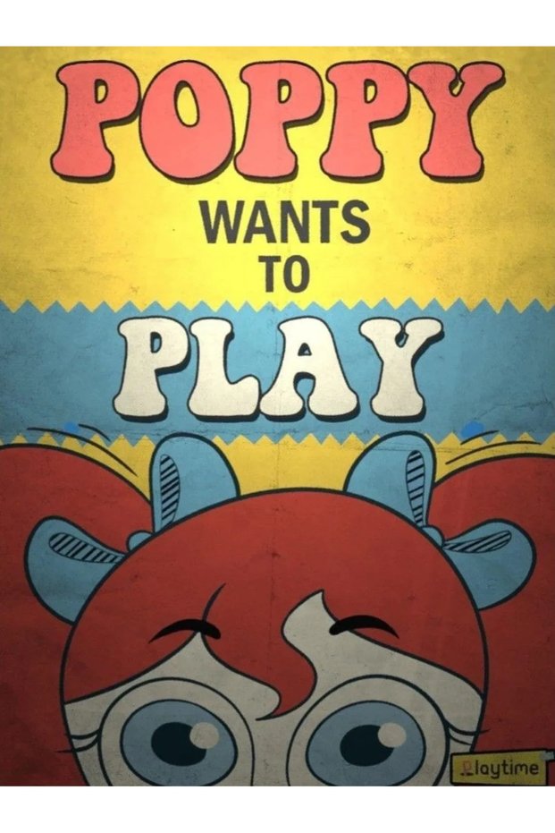 50x70cm Unframed 7 Horror Video Game Poppy's-P-Playtime Canvas Painting Cartoon Poster and Prints Wa