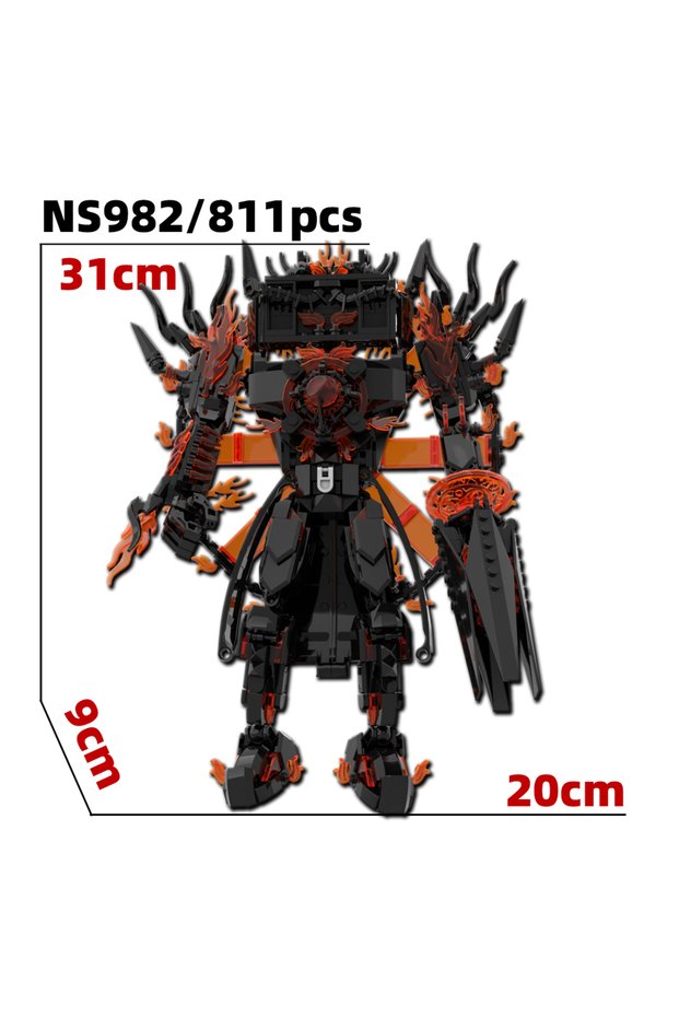 982-811pcs Skibidi Toilet Building Blocks Toy Cameraman Clock Man Speakerman Tv Man Drillman Compute