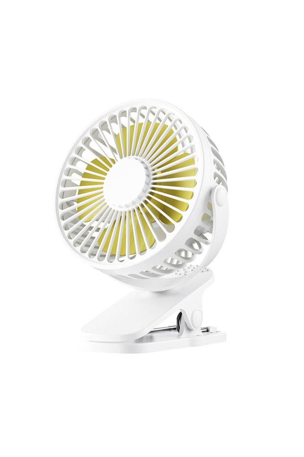 White no Battery Clip Fan 3 Speed Electric fan USB Quiet Mini Home Office Desk Fans Air Cooler Outdo