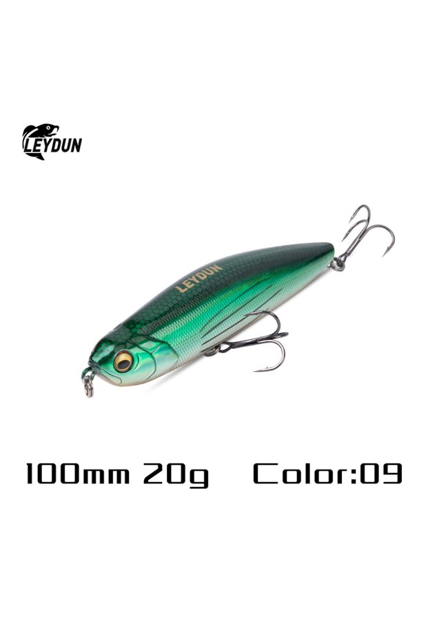 100mm 20g 09 LEYDUN Z-Claw Fishing Lures Floating Pencil 86mm 100mm 120mm Topwater Hard Baits Surfac