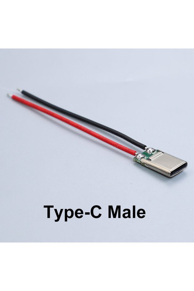 20PCS Type-C Male JCD 2Pin Micro USB Type C Male Female Jack Welding Wire Male Connector Straight Fo