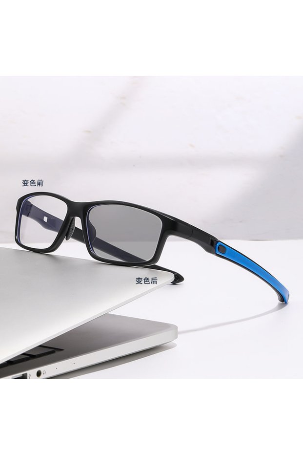 +250 Sand black Sports Photochromic Multifocal Reading Glasses, Neutral Progressive Near Far Presbyo