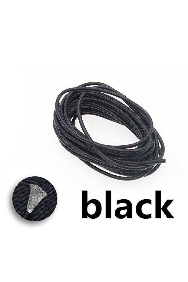5m 14 AWG-2mm2 Black Heat Resistant Flexible Silicone Wire 1m 5m 10 12 14 16 18 20 22 24 26 228 30 A