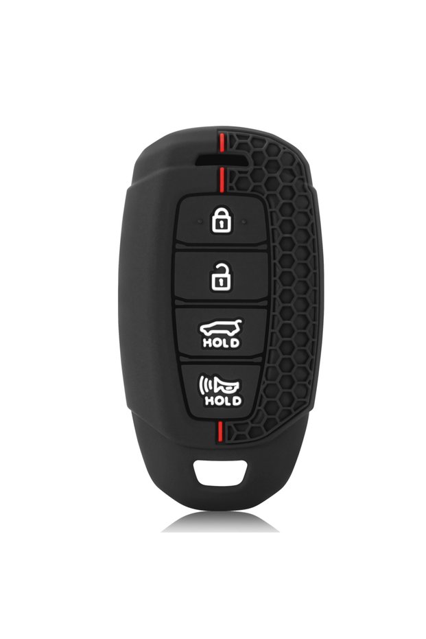 4 Buttons Silicone Car Key Case Cover Keychain for Hyundai I30 Ix35 KONA Encino Solaris Azera Grande