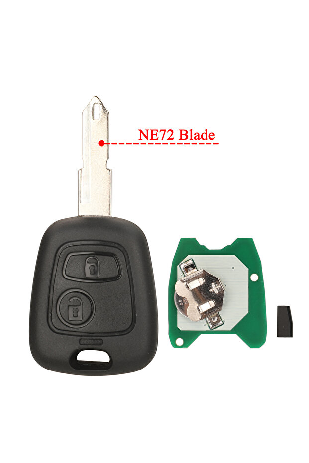 With 4D70 Chip NE72 Blade 433MHz Jingyuqin 433MHz Remote Car Key ID46 4D70 Chip for Citroen C1 C3 Pe
