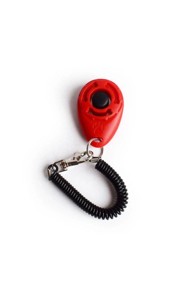red Dog Training Clicker Pet Cat Plastic New Dogs Click Trainer Aid Tools Adjustable Wrist Strap Sou