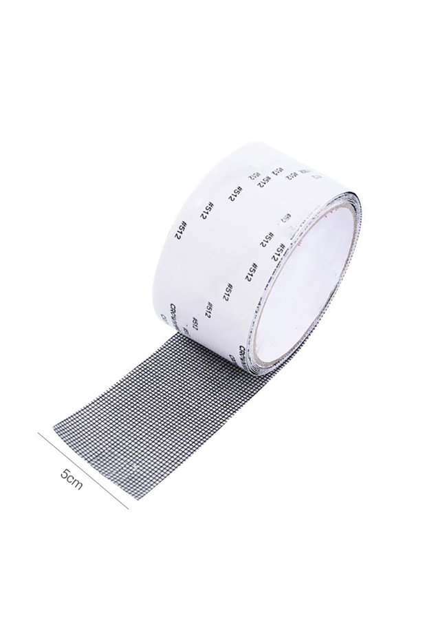 Black 1pc 5*200cm Easy to Apply Waterproof Window Screen Repair Tape Keep Mosquitoes Out Anti-Insect