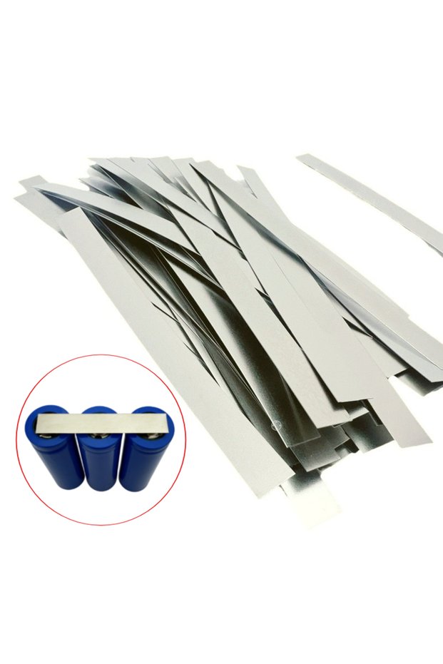 0.15x8x45mm 30pcs Nickel Plated Steel Strip Nickel Plate Strap Strip Sheets For 18650 Battery Spot W