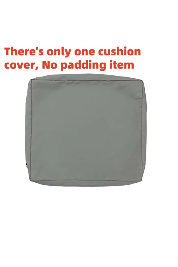 22x20x4inch Dark Grey Waterproof Outdoor Cushion Covers Set – Durable, All-Weather Fabric for Sectio