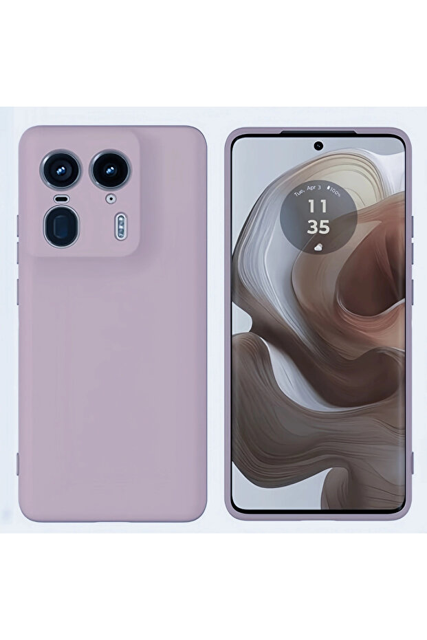 Motorola Edge 50 Ultra Light Purple Noble Fashion Solid Colour Shockproof Protective Liquid Silicone