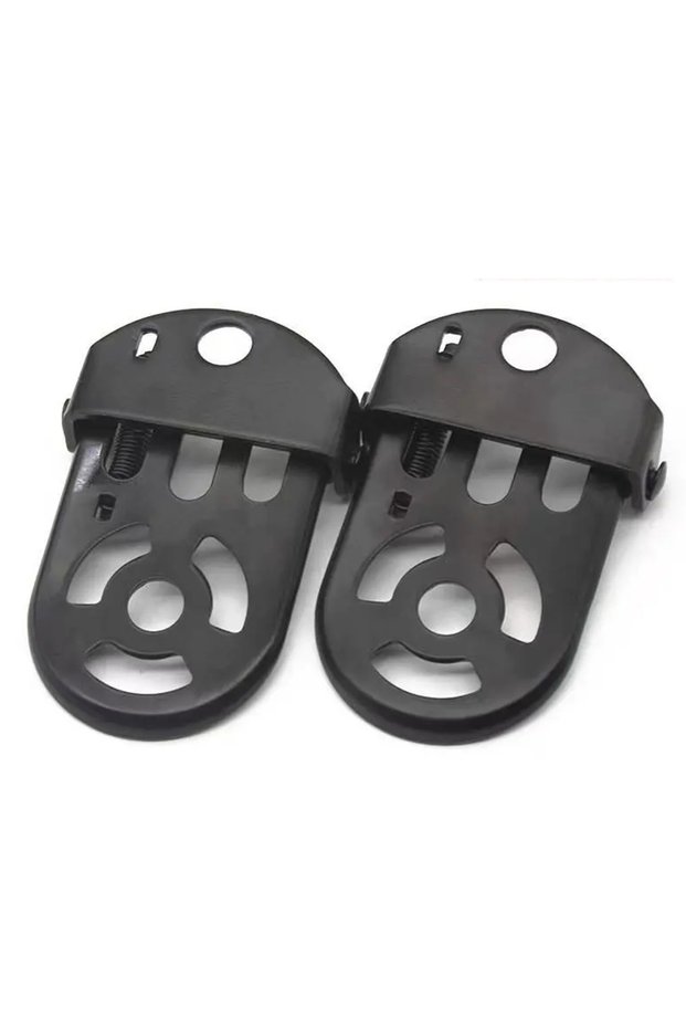 2PCS Folding Bike Pedals Foot Peg Non-slip Rear Seat Steel Footrest Mountain Children's Cycling Whee