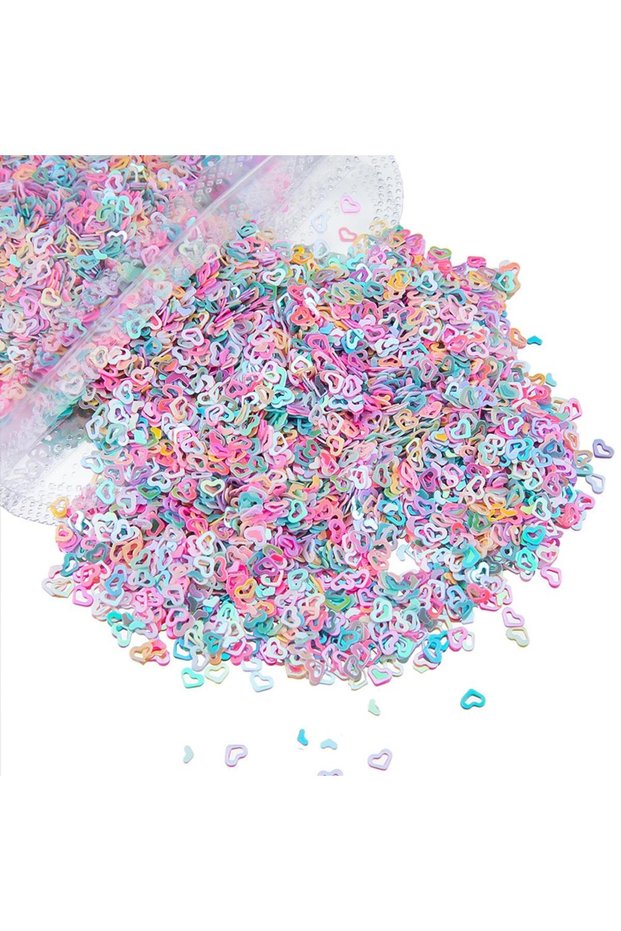 Heart Hollow 20G Glitter Heart Star Letter Shell Glitter Sequins for Epoxy Resin Filling Material fo