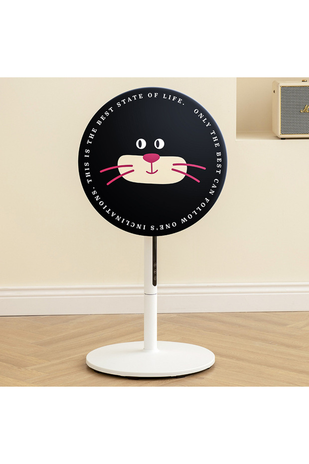 Black-Short Floor Fan Cover Washable Waterproof Dustproof Standing Round Electric Fan Protective Cov