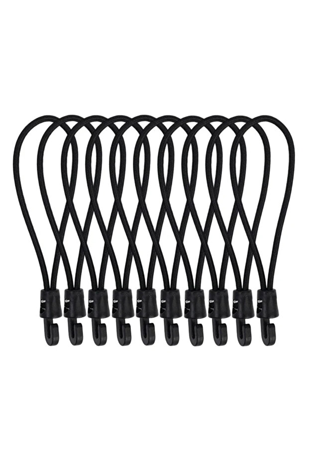 15cm - 10pcs 1-10 Pcs Bungee Cord with Hooks 10/15/25cm High Elasticity Expander with Hooks Tension