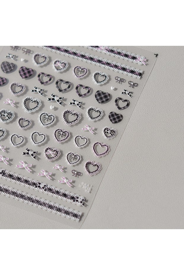 1pcs 1pcs 5D Sweet Love Lace Jewelry Stickers For Nails Nail Art Luxury Crystal Diamond Nail Sticker