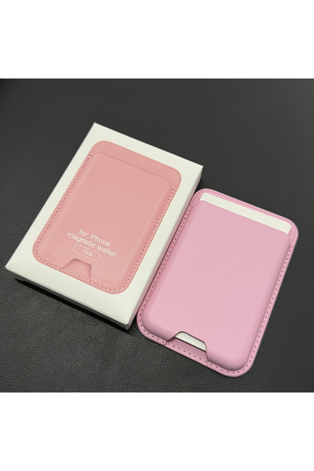 Pink Luxury For Magsafe Magnetic Leather Wallet Holder Case For iPhone 17 16 15 14 13 12 18 Pro Max