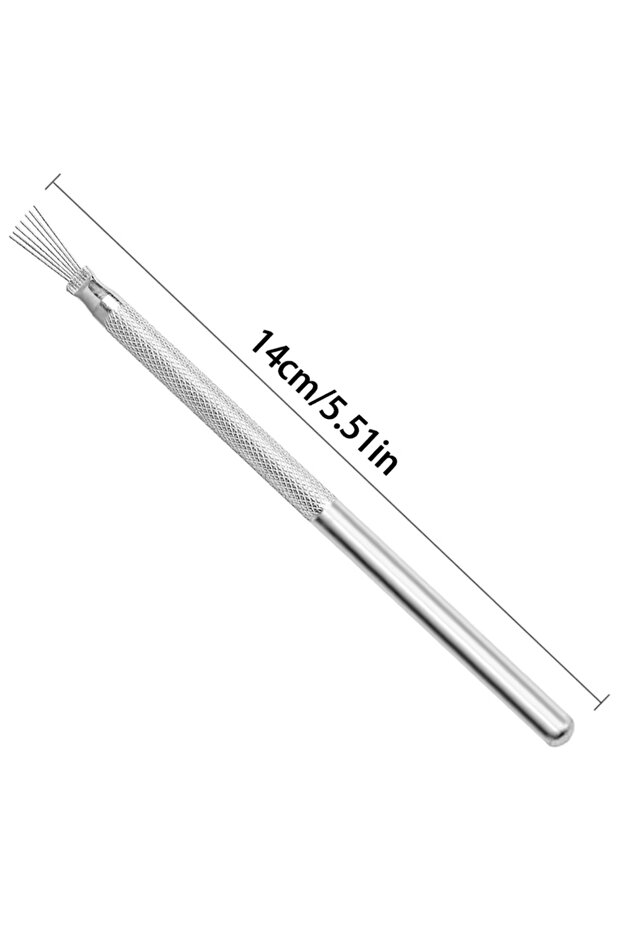 1PCS Professional 7 Pin Stripe Nail Art Liner Brush 3D Tip Ultra-thin Line Drawing Pen UV Gel Brushe