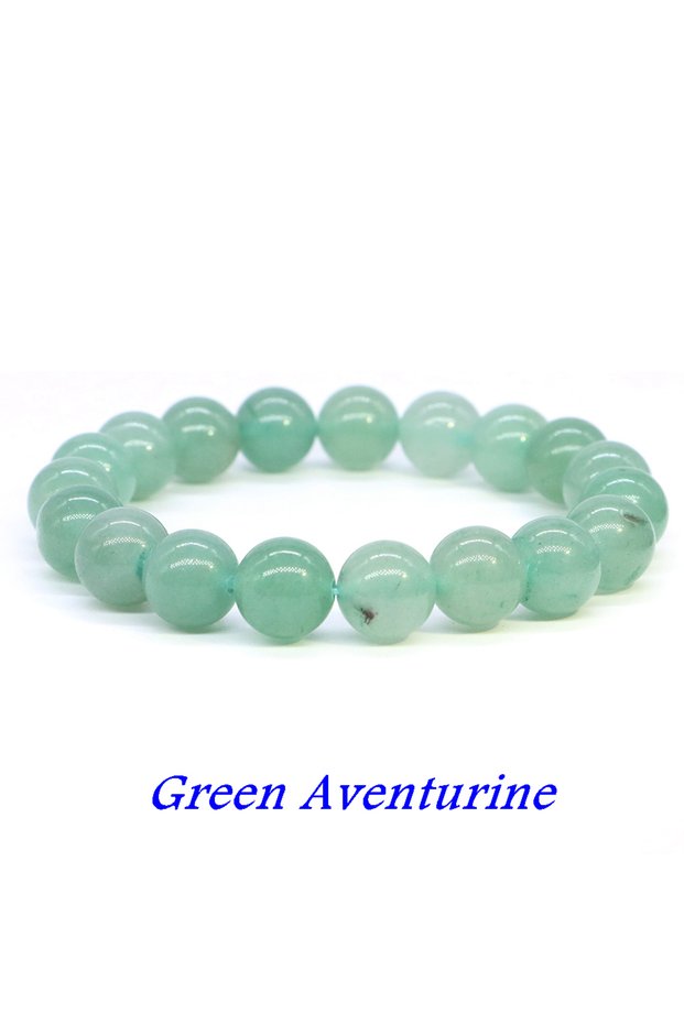 4mm Beads-19CM 19cm Green Aventurine Natural Stone Beads Bracelet Amethyst Tiger Eye Crystal Quartz