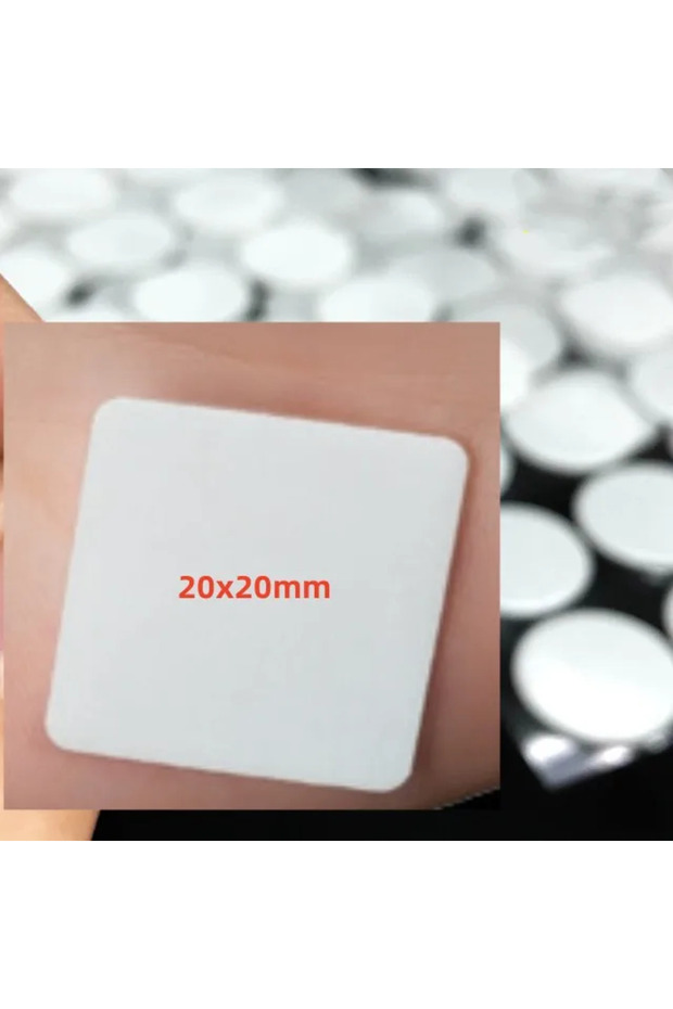 100pcs 20x20mm 100pcs Round Double Sided Tape Adhesive Dots Fastener Strong Acrylic Sticker for DIY