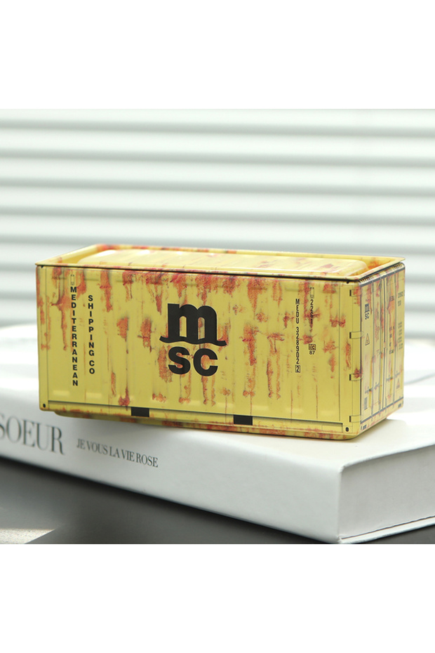 11.5x5x5.4cm TH010 Mini Iron Storage Box Miniature Storage Display Box Desktop Mini Container Model