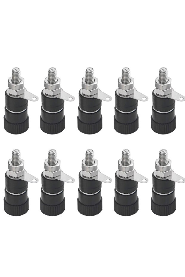 Black 10pcs 10 PCS Binding Posts Terminals 4mm Banana Plug Socket 4mm Terminal Connector for Amplifi
