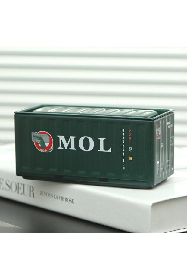 11.5x5x5.4cm TH033 Mini Iron Storage Box Miniature Storage Display Box Desktop Mini Container Model
