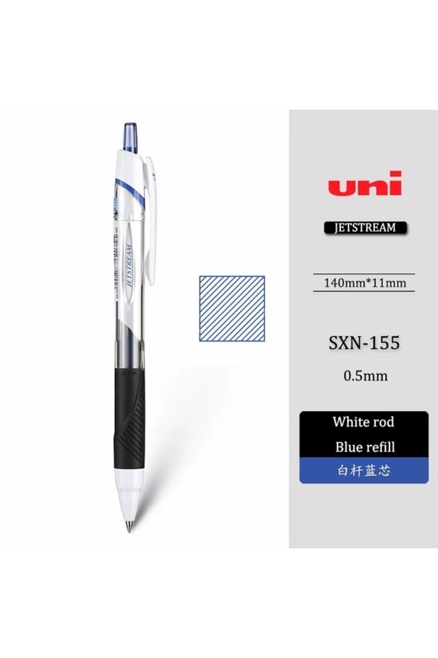 0.5mm 1pcs Japan UNI Ballpoint Pen JETSTREAM Quick Drying SXN-150 Medium Oil Pen Multi-color 0.38/0.