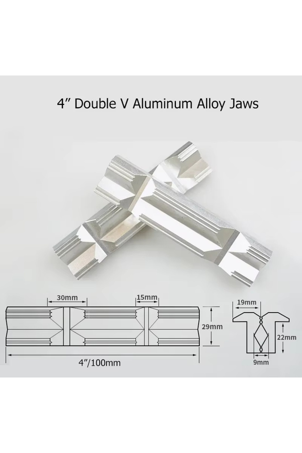 LTL3V04 Magnetic Protective Cover for Vise,Jaws Protect Cover, Aluminum AlloyRubber Hand Tools, Benc