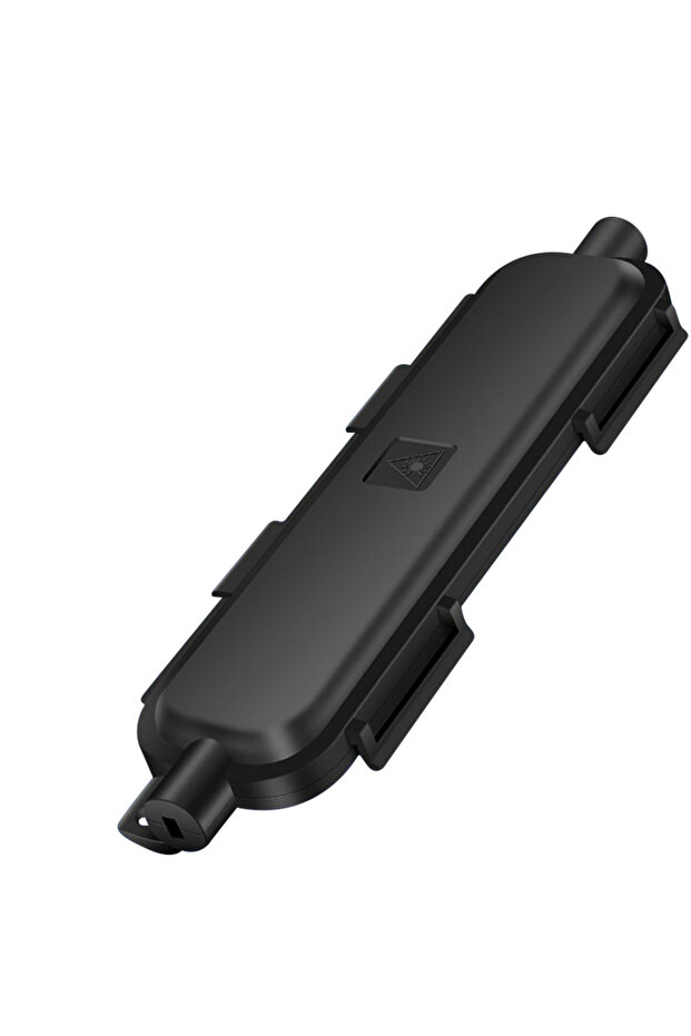 Black Fiber Optic Drop Cable Splice Protection Box - Waterproof Anti-Aging Durable FTTH Outdoor Use