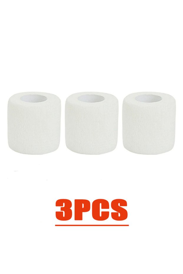 3pcs 5cm 3/15/30Pcs 5cm White First Aid Self Adhesive Cohesive Elasticity Bandages Sports Tape for W