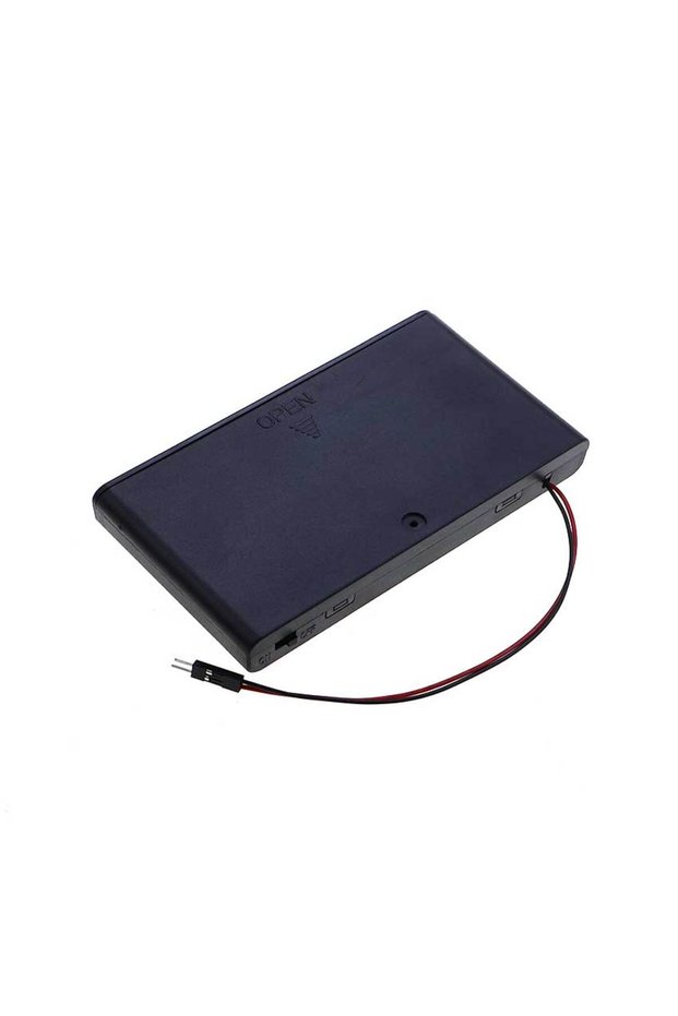 Dupont Male JCD 8 Slot AA Battery Holder With DC 5.5*2.1 PH2.0 XH2.54 SM Dupont Terminal Leadwire Ba