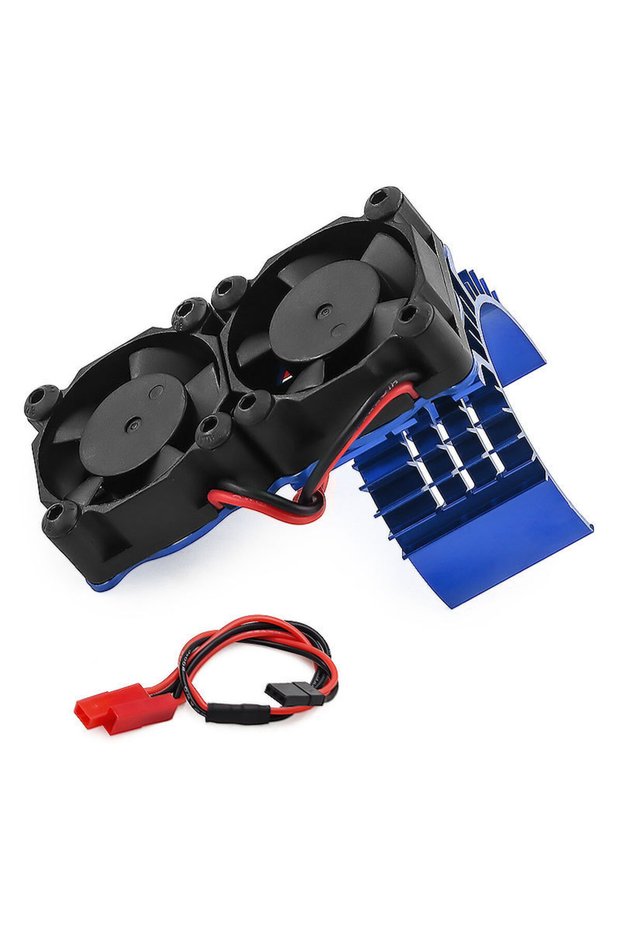 D363 BLUE Efficient Cooling Fan & Heat Sink for 3650 3660 3670 540 Motor, Aluminum Radiator for 1/10