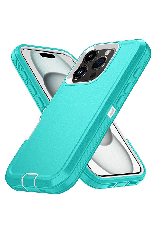 For iPhone 12 light green Otter Armor Box Shockproof Defender Phone Case for Iphone 16 11 12 13 14 1