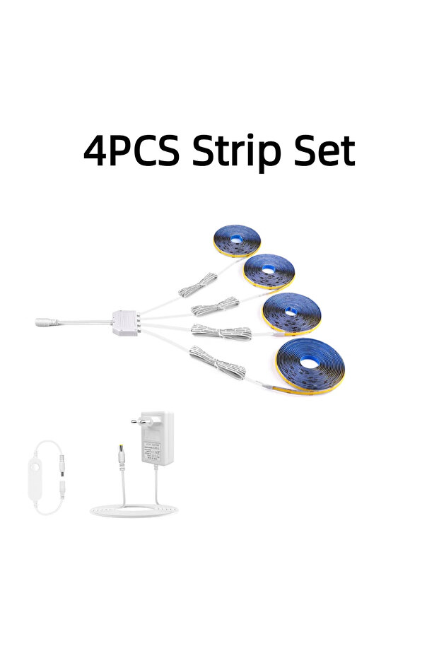 1M Per LED EU Plug Warm White 4PC Strip Set TUYA Smart COB LED Group Lighting Set 1-6PCS Work With A