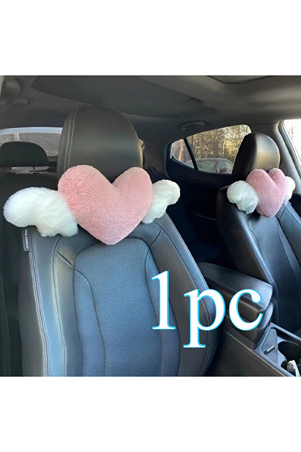 1pc Adorable Duck Heart Car Pillow: Multi-Use Neck Support & Chic Interior Decor- Elevating Trave...