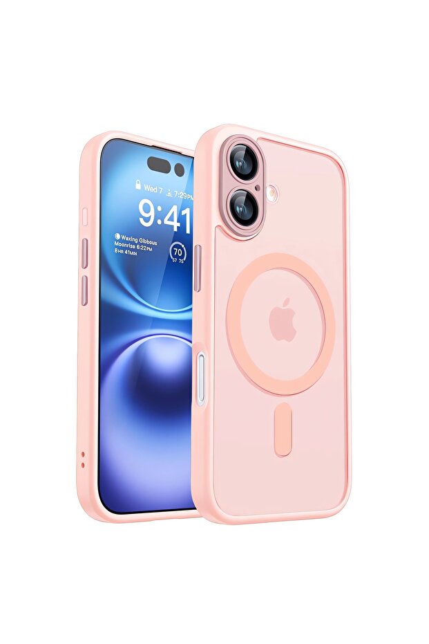 For iPhone 13 Pink Magnetic Luxury Armor Shockproof Case For iPhone 18 17 Air 16 15 14 13 12 11 Pro