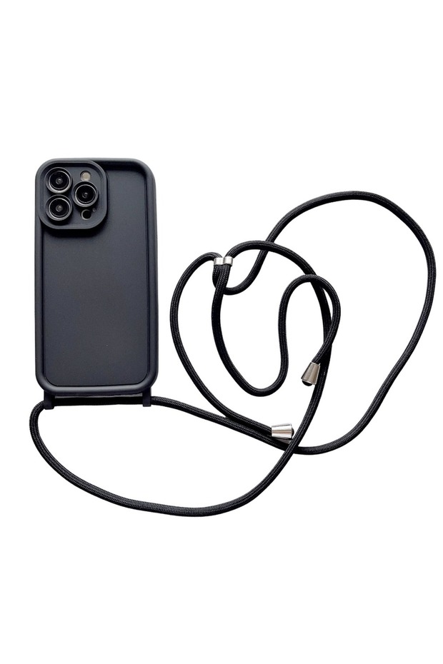 iPhone 13 Black Crossbody Soft Phone Case For iPhone 18 Pro Max 17 Air 16E 15 1614 13 12 11 Adjustab