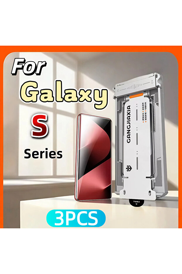 Galaxy S23 Ultra 3Pcs Ceramic Film Screen Protector Kit for S25 S23 Ultra S24 S22 S21 Note 20 - Dus