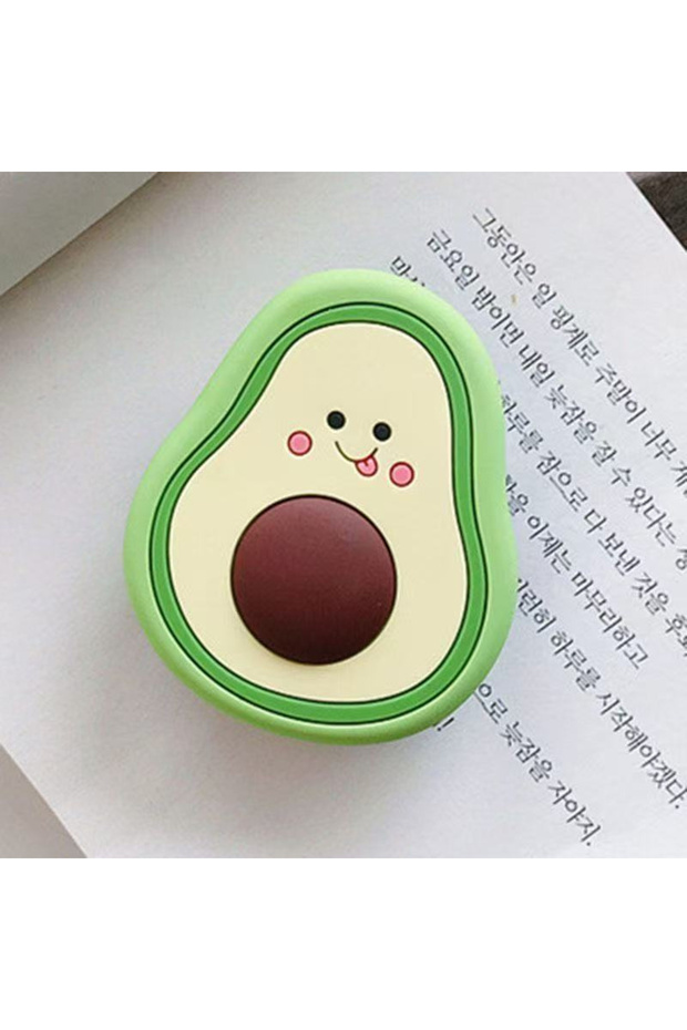 NYG Cute Phone Socket Universal Fruit Avocado Mobile Phone Stretch Bracket Cartoon Phone Stand Finge