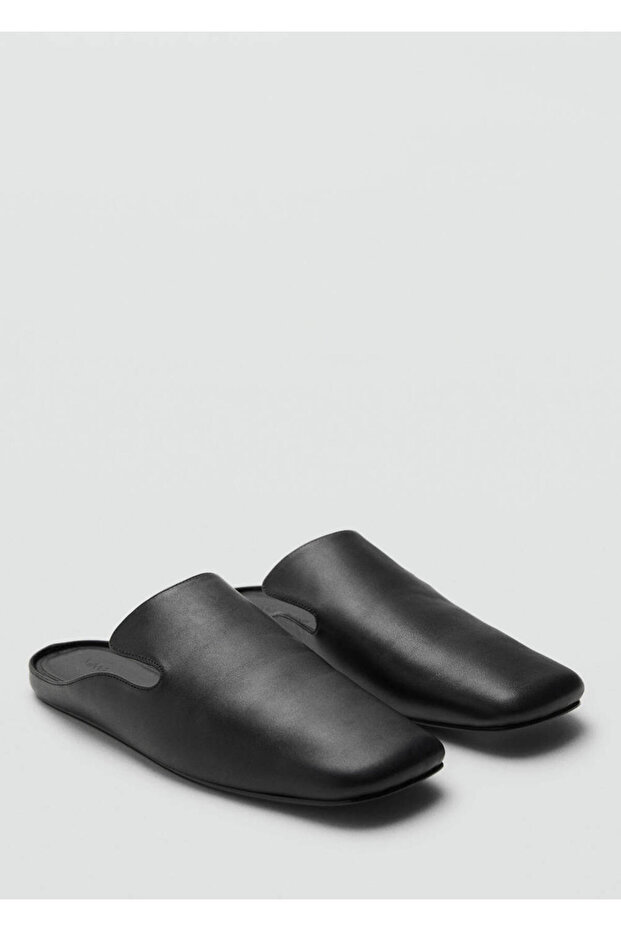 Square-Toe Leather Shoes