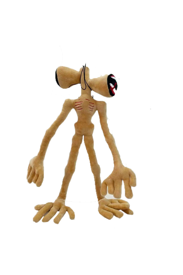 Yellow 55CM Bendable Siren Head Plush Toys Office Decoration Standing Siren Head Stuffed Toy Desktop