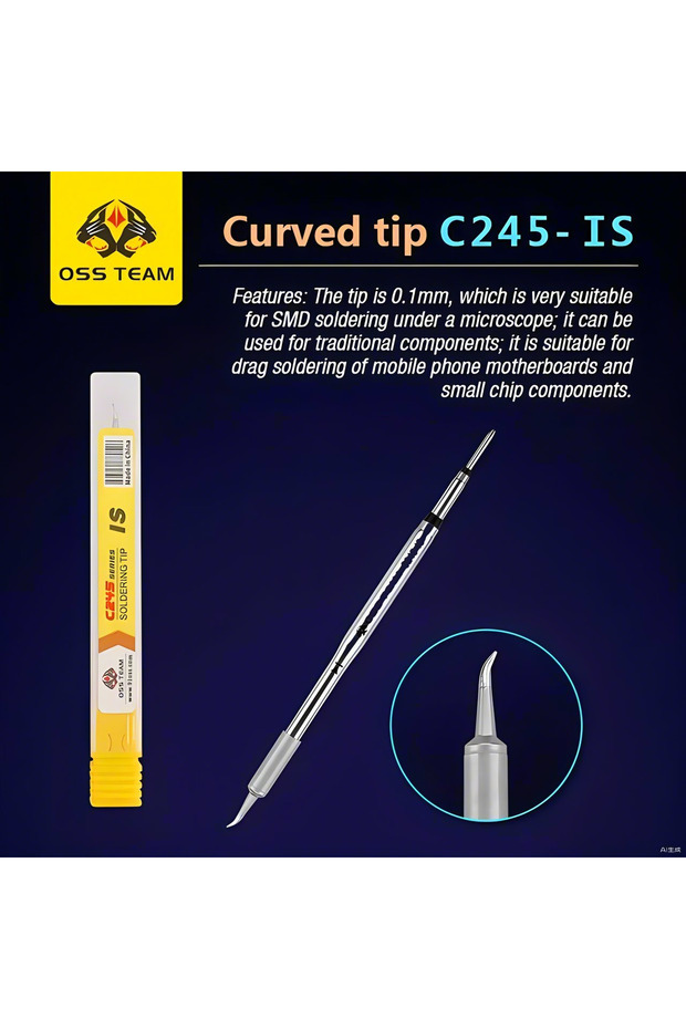 C245-IS OSS TEAM C210 C245 C115 رؤوس لحام قابلة للضغط لاستبدال رؤوس مكواة اللحام، معدات لحام T