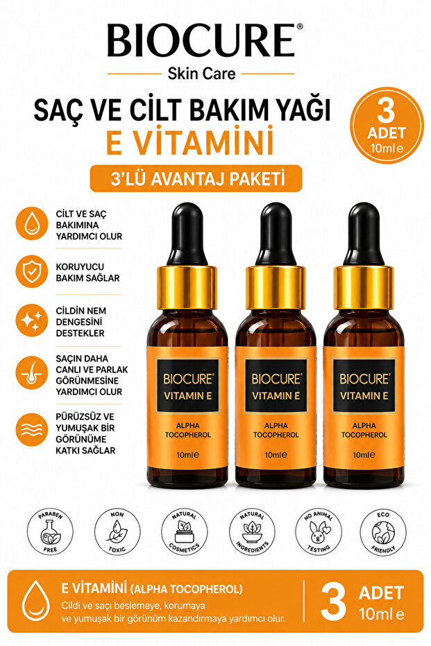 Vitamin E Miracle Skin Care Oil 3 Pieces Economical